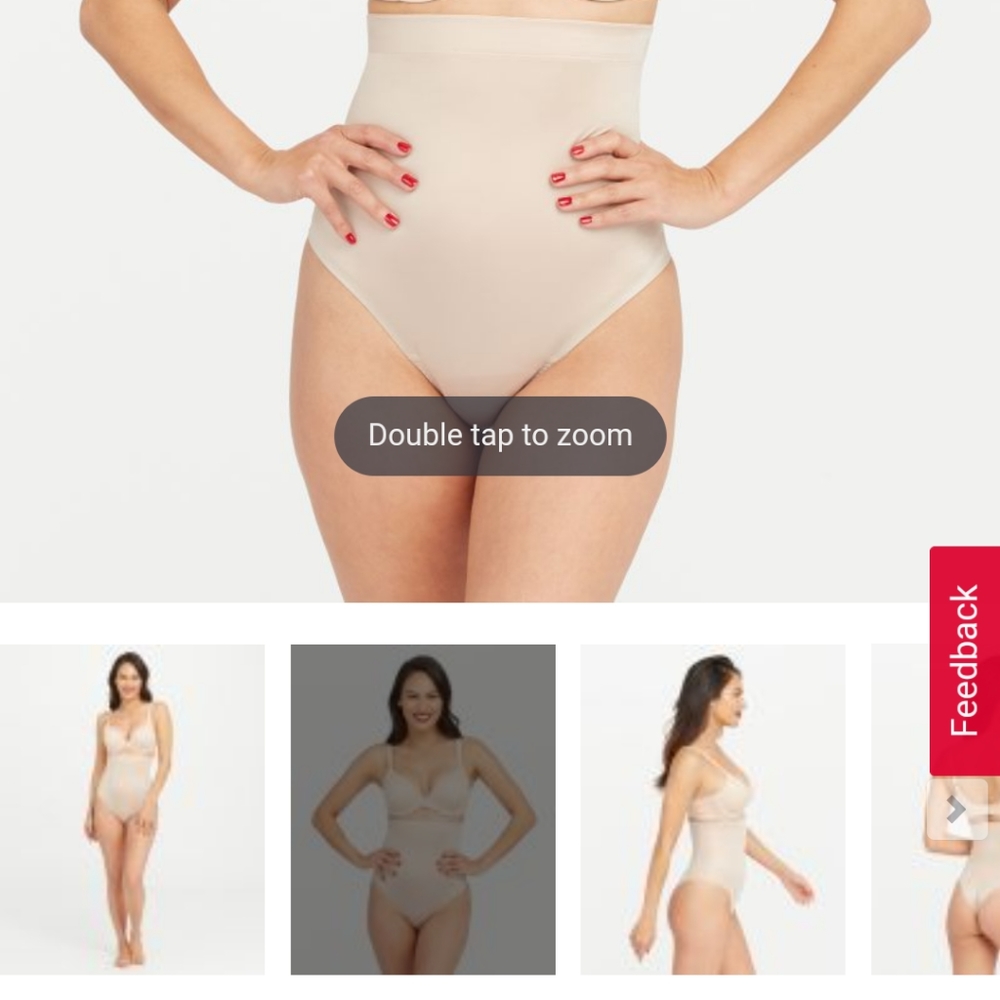 High waisted thong spanx